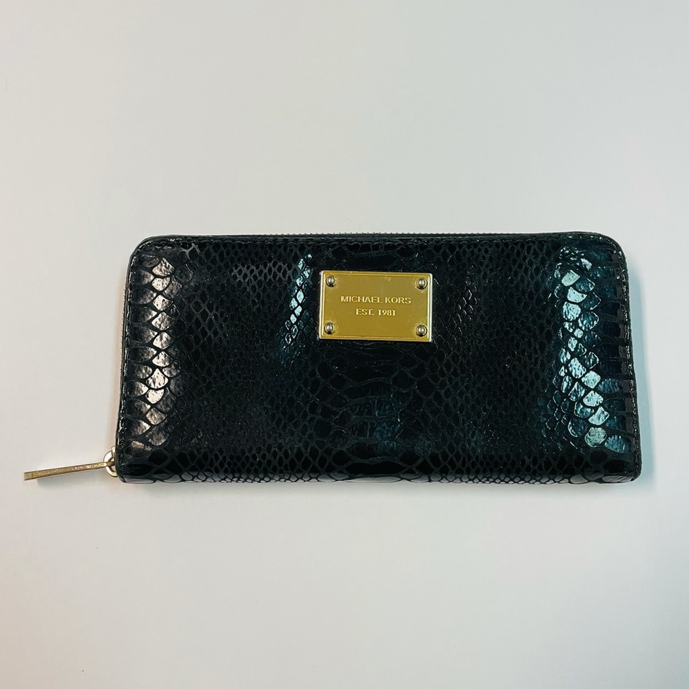 Michael Kors Black Python Wallet - image 1